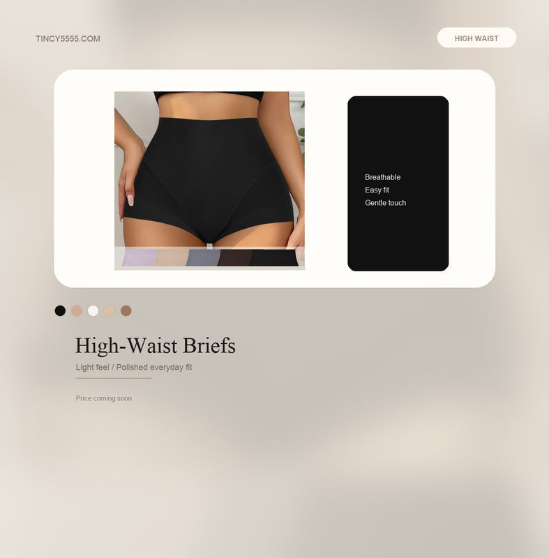 High-Waist Soft Stretch Briefs - Style K6343