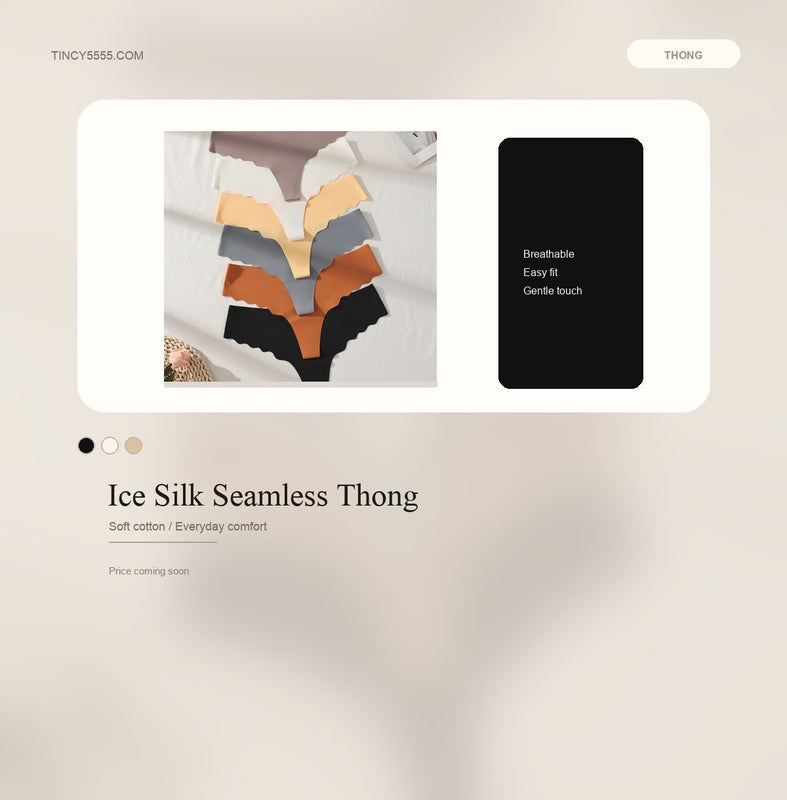 Ice Silk Thong - Style K8340
