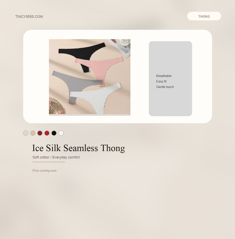 Ice Silk Thong - Style K8339