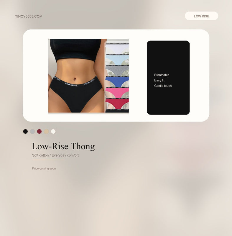 Low-Rise Thong - Style K8304