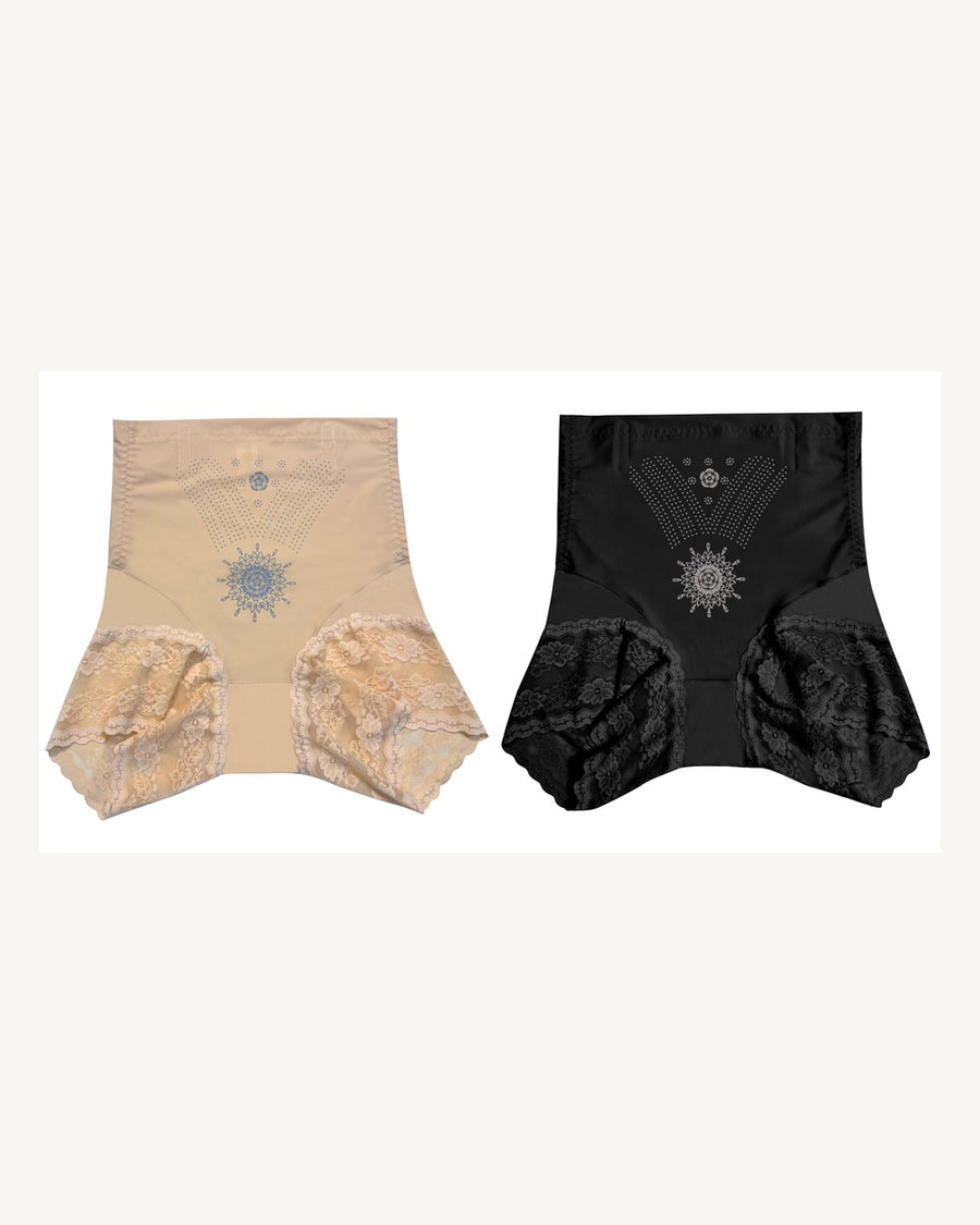High-Waist Ice Silk Briefs - Style 6284
