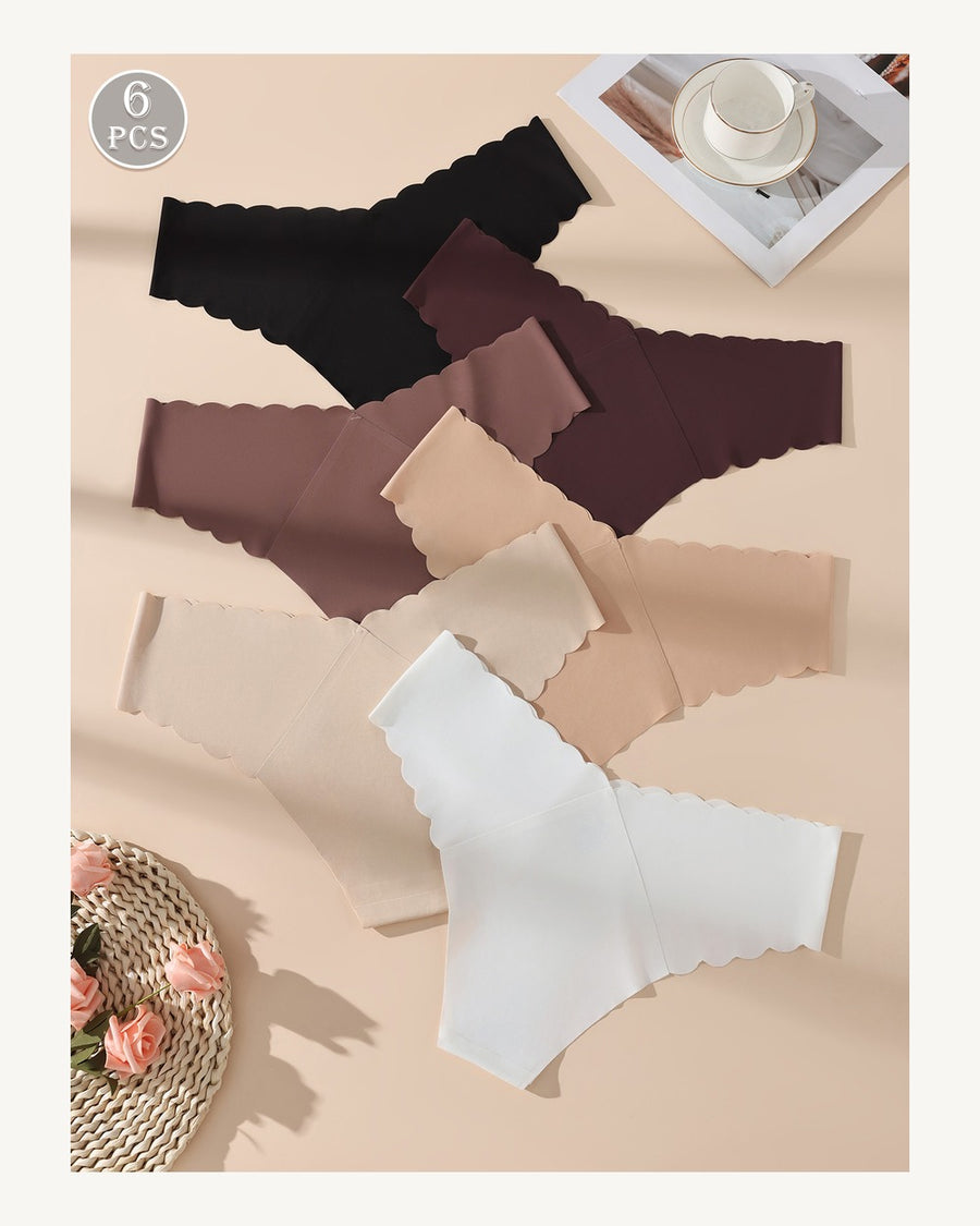 High-Waist Ice Silk Briefs - Style K6335