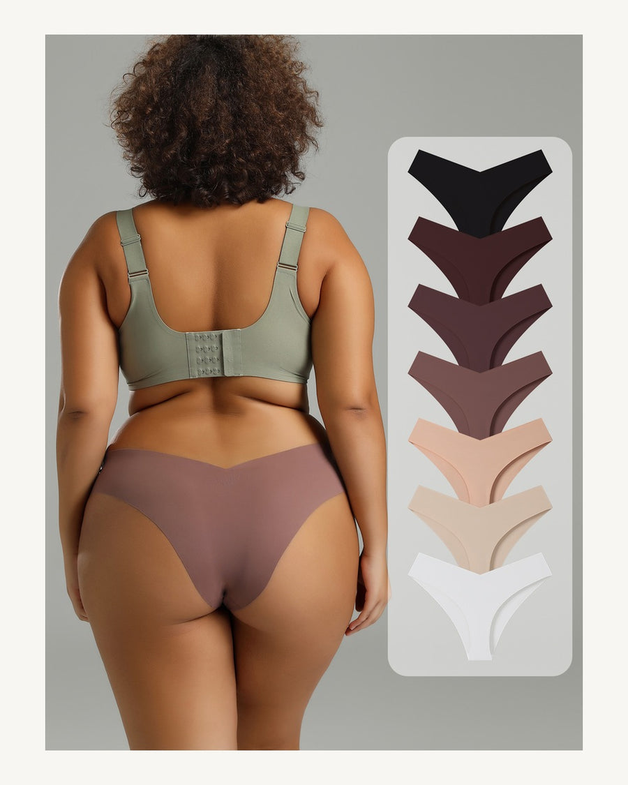 High-Waist Ice Silk Briefs - Style K6336