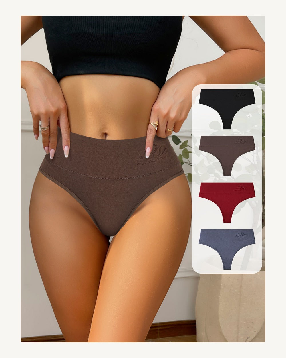 High-Waist Thong - Style K6341