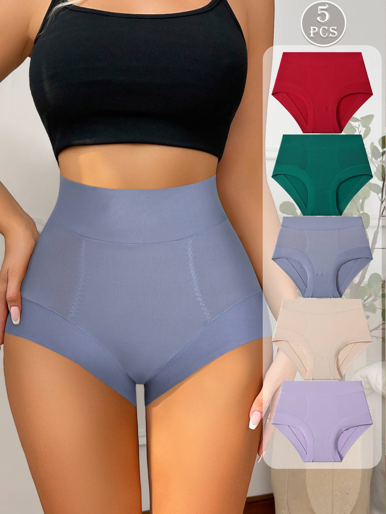 High-Waist Soft Stretch Briefs - Style K6342